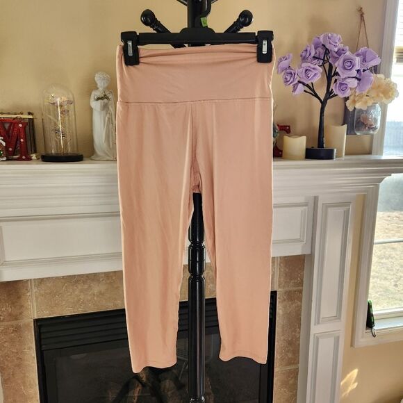 Peach High-Waisted Leggings - Picture 1 of 3